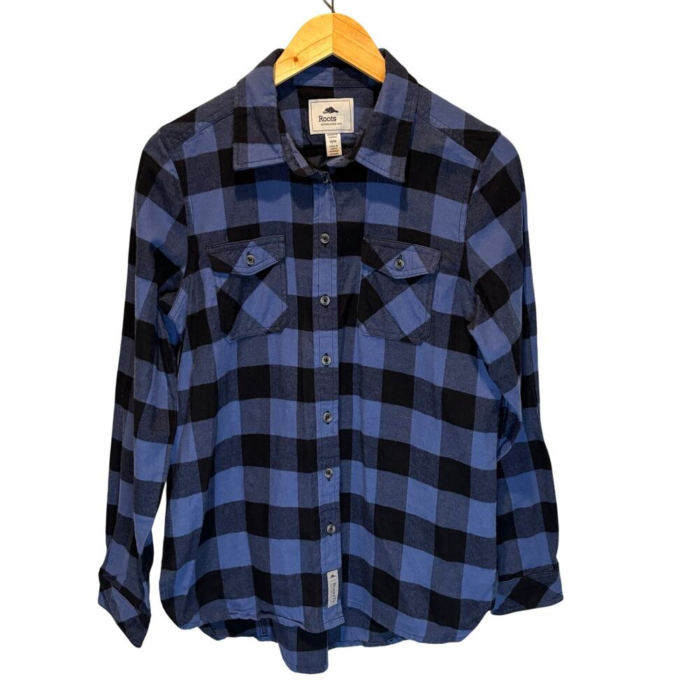 Roots 73 Buffalo Plaid Button Down Flannel Shirt - size Medium